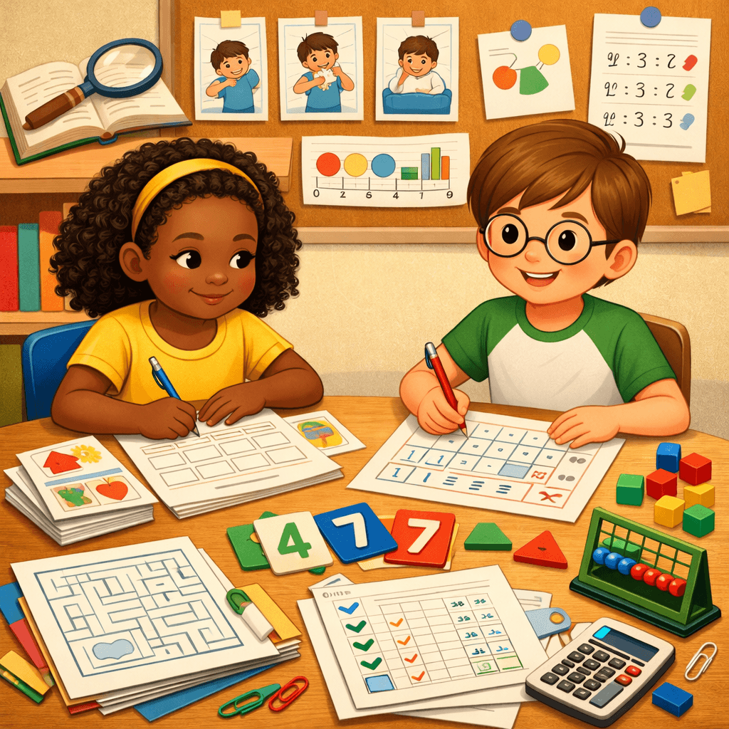 Atividades de Portugues e Matematica
