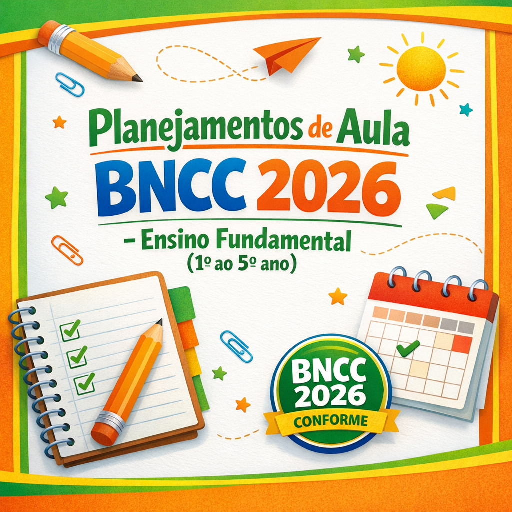 Planejamentos de Aula BNCC 2026 - Ensino Fundamental (1º ao 5º ano)